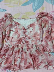 Floral Chiffon Top