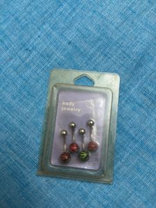😍😍Sterling Silver Belly Rings (Set Of 4)