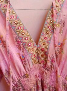 Floral Pink Maxi Dress