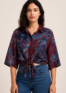 ELEGANT PRINTED SHIRT FOR WOMEN