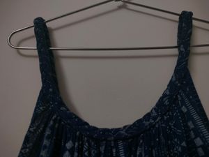 BOGO Printed Blue Sleeveless Dress/Top