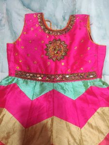 Colorful Chevron Girls Dress