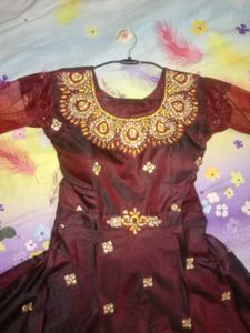 Elegant Brown Ethnic Gown