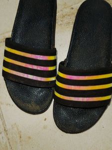 Striped Black &amp; Yellow Slides