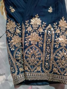 Petrol Colour Afgani Salwar Suit