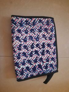 Grey Makeup Pouch And Elephant Print 3 Compartment