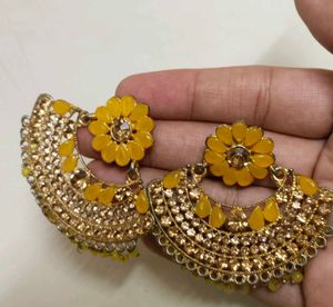 Yellow Floral Earrings