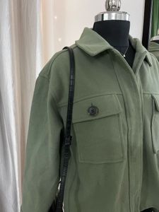 Oversized SeaGreen Woollen Jacket
