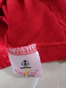 Stretch Blouse With Net Sleeves
