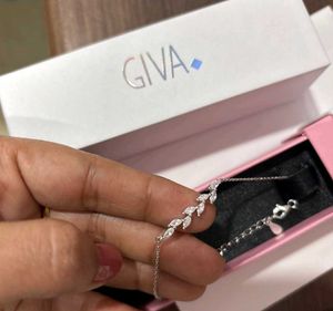 Giva 925 Real Silver Ferns Bracelet