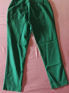 Green Straight Leg Pants