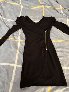 Chic Black Long Sleeve Dress