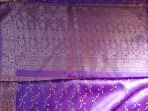 get it for 450/- Purple Banarasi Silk Saree