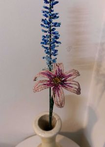 Beaded Flowers Showpiece