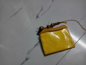 Cute mustard nd💜 shape joypur style wallet