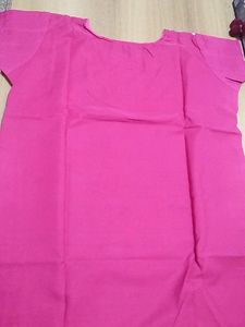Pink And White Colour Printed Kurti