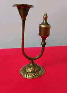 Vintage Brass Candle Cum Agarbatti Stand