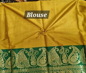 Elegant Yellow Silk Saree