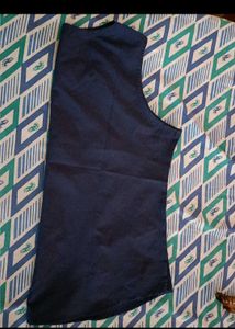 Navy Sleeveless Top