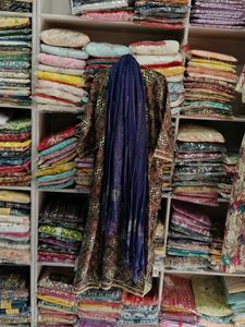 Embroidered Ethnic Print Dress