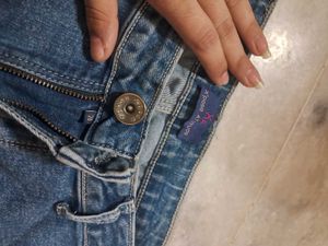 Chic Blue Flared Straight Fit Women Jeans