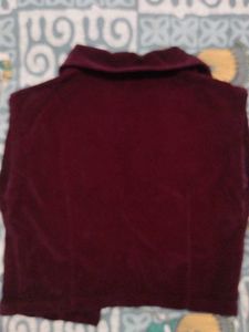 Vintage Burgundy Velvet Jacket