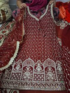 Heavy Party Wear Sharar Dress