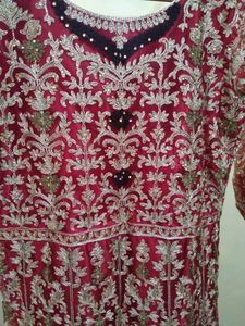 Beautiful Red Gown Full Embroidery