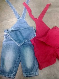Combo of Cute Baby Dungrees