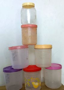 7 Plastice Jar For Kitchin