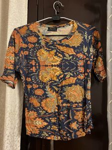 Multi Coloured Stretchable Top