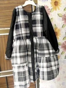Plaid Tiered Tunic