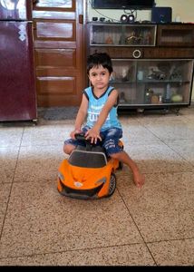 Orange Ride-On Car
