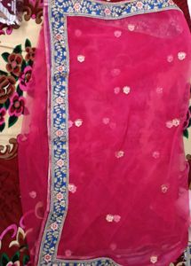 Blue Lehnga Choli Three Piece.Like New