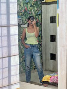 Distressed Denim Jeans