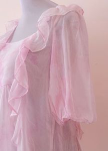 RUFFLE PINK TOP