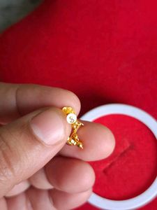 Gold-Plated Floral Stud Earrings