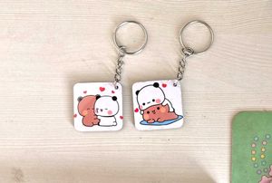 Cute Dudu Bubu 🐻 🐼  couple Keychains