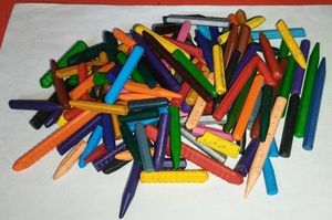 Used Plastic crayons