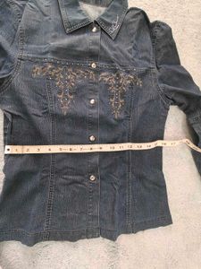 Denim Jacket with Embellishments