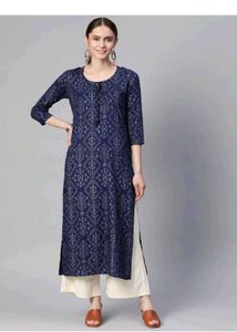 Women Printed Viscose Rayon Kurti