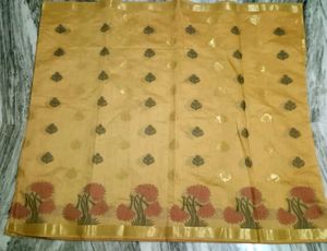 Gold Colour Saree For Sale..