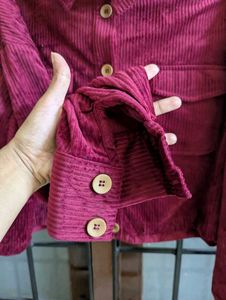 Maroon Velvet Jacket (Smart Girl)