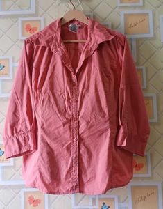 Salmon Button-Down Shirt