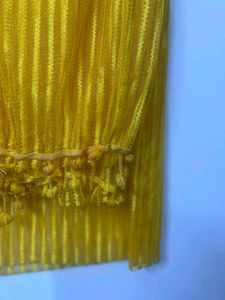 Blue &amp; Yellow Striped Dupatta combo