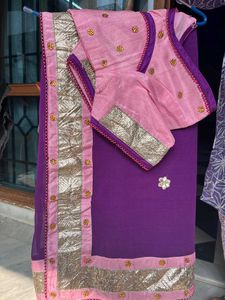 Elegant Purple Saree