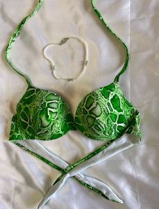 Fluorescent Green Bikini Top