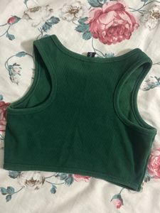 Green Crop Top