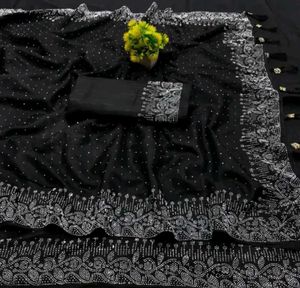 Elegant Black Saree