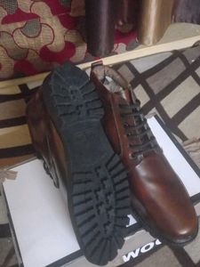 Luis Stitch Brown Leather Boots